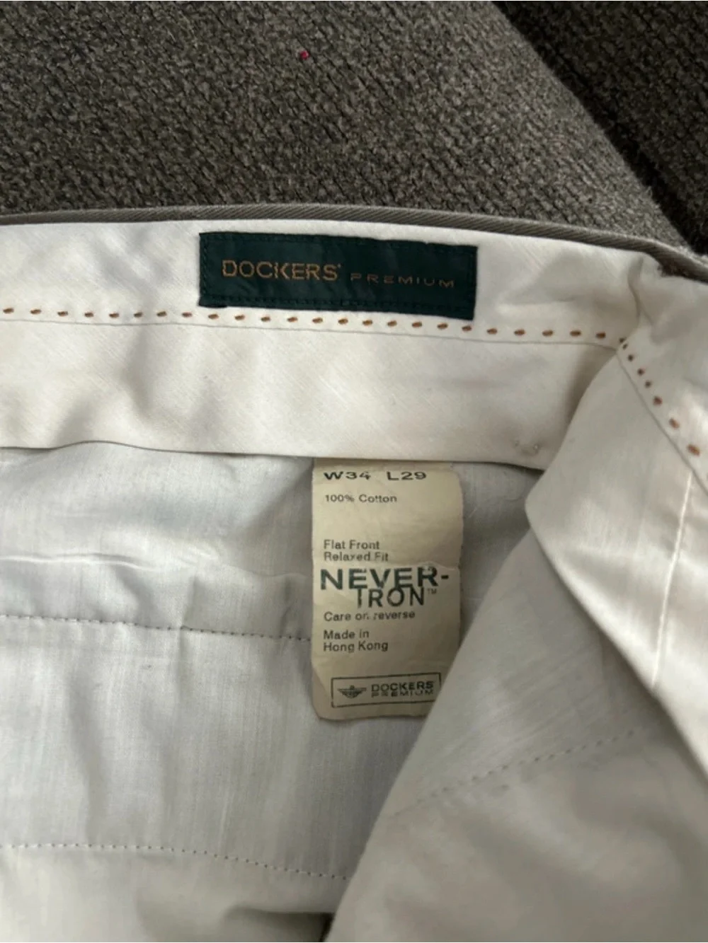 Dockers Light Gray Dress Pants - Straight Leg